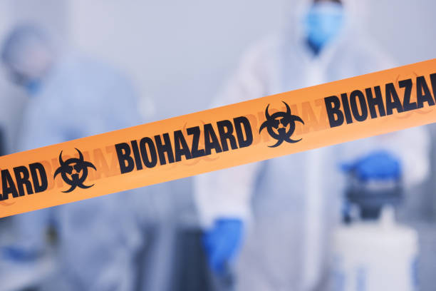 Professional Biohazard Cleanup technician working in Little Silver, NJ